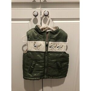 B T Kids Boys Toddler Sleeveless Full Zipper Vest Jacket Size 18M Doggie Paws